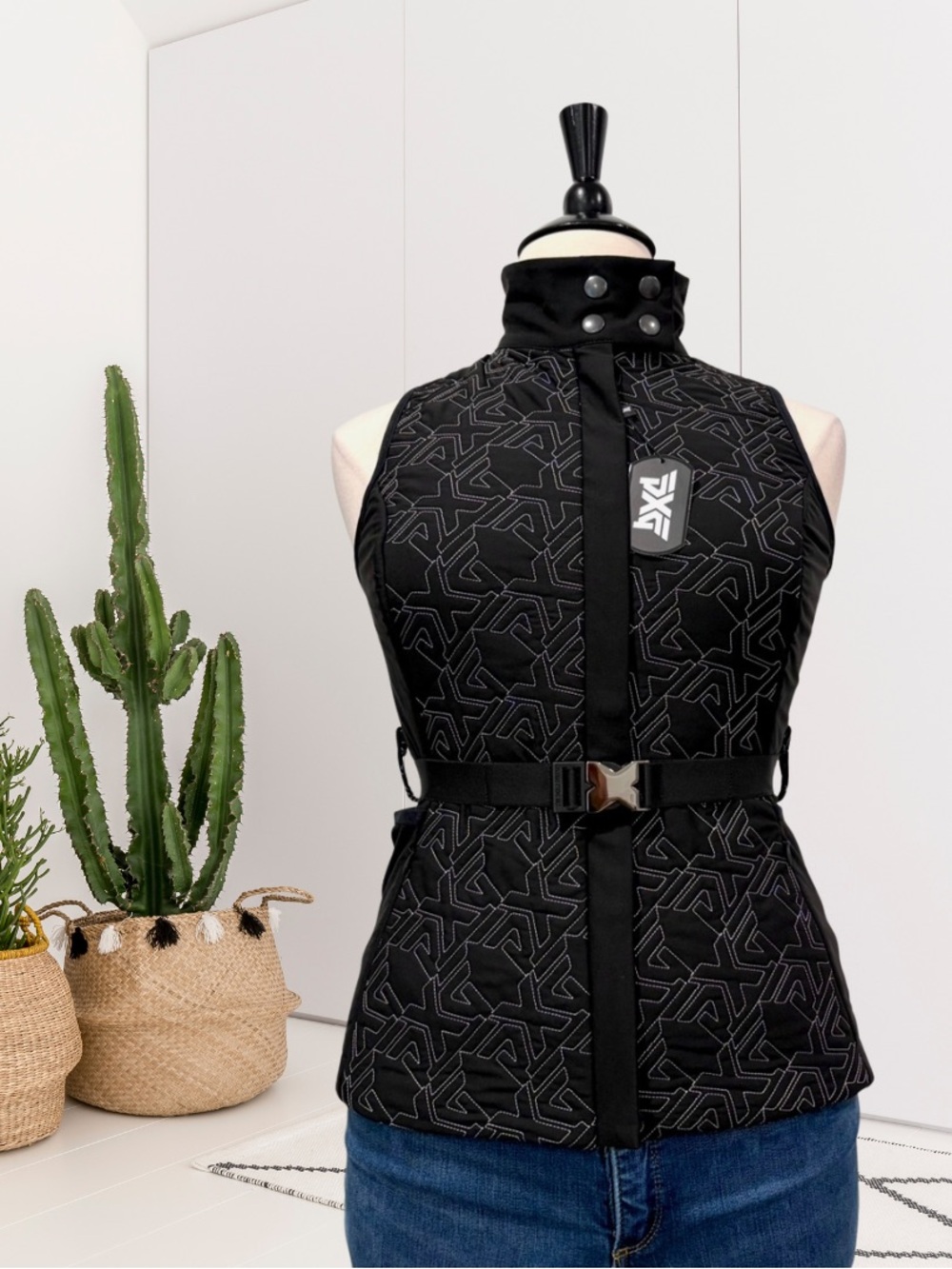 PXG All Over Logo Belted Golf Vest